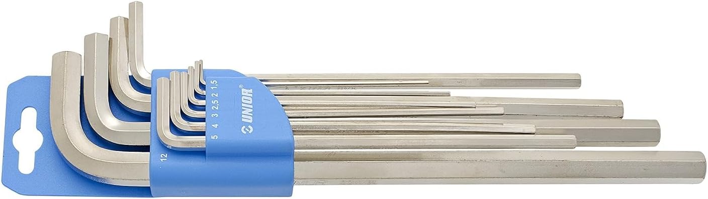 Unior 9608533 Long Hex Wrench Clip Set, 1.5-10 mm