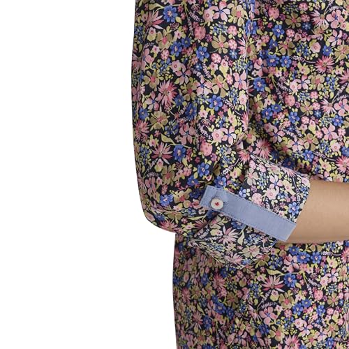 Image of Nautica Women's Button Front Long Sleeve Roll Tab Shirt