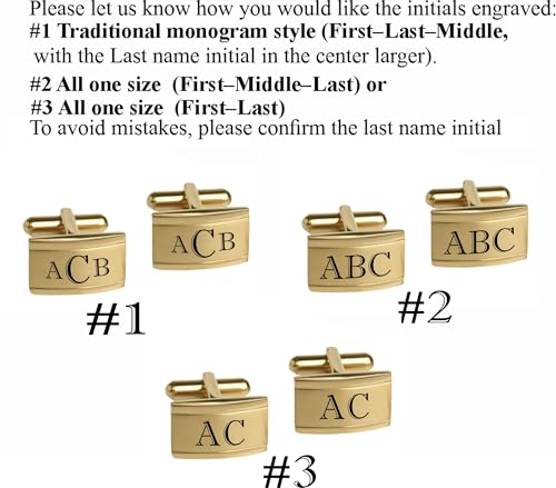 Mancuernillas personalizadas de oro bicolor miniatura 2