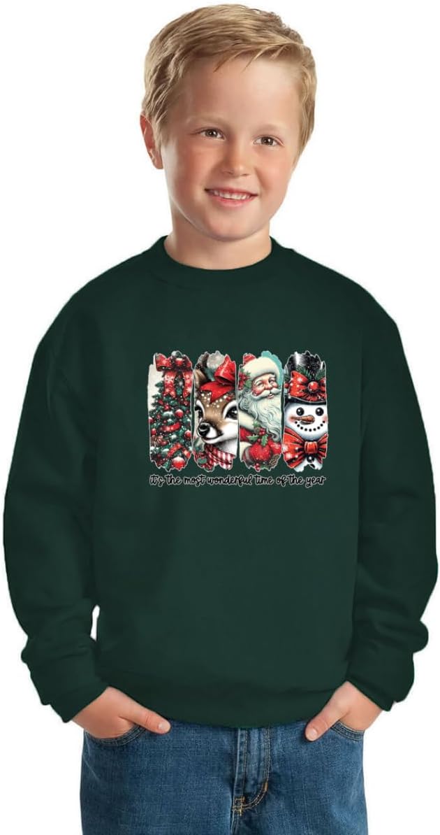 Vintage Christmas Holiday Shirts | Retro Peppermint Cocoa, Gingerbread, Snowflake & Cow Designs | Festive Gift Tees