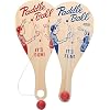 Schylling Paddle Ball - لعبة كلاسيكية مصنوعة من خشب حقيقي - الأعمار من 5 سنوات وما فوق - قطعة واحدة