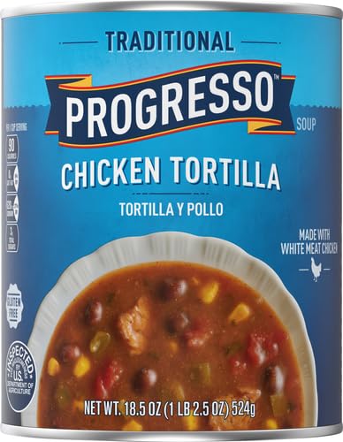 Image of Progresso Traditional, Chicken Tortilla Canned Soup, Gluten Free, 18.5 oz.