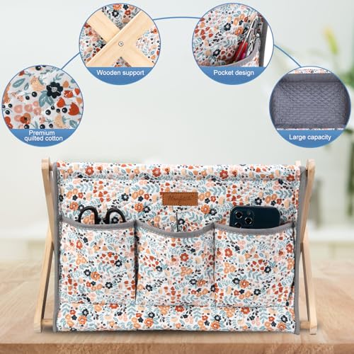Image of Hanfetch Yarn Caddy Large Size Yarn Storage Organizer for Yarn Skeins-Organizer for Crochet Hooks Knitting Needles Other Accessories