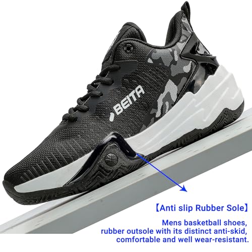 Image of Beita Basketball Shoes for Men High Upper Fashion Sneakers Streetball Breathable Sports Shoes Cushioning Anti Slip