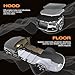 SGM Silver Сar Sound Deadening Mat 80 mil (2mm) 10 sqft (0.92 sqm), Automotive Sound Deadener, Self Adhesive Butyl Car Sound Deadening Material, Audio Noise Insulation and Dampening Sheets