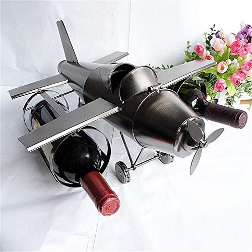 Soporte para vino 1 botella de hierro miniatura 1