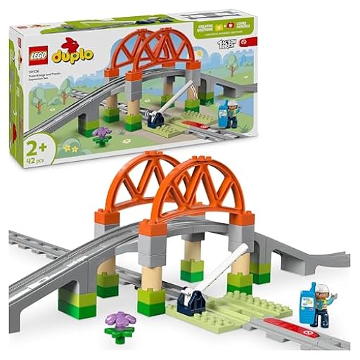 LEGO Duplo Mi Ciudad Set de Expansión: Puente y Vías Ferroviarias - Set Educativo con Trenes de Juguete - 8 Vías, Puente, Barrera y Ladrillo de Acción - Regalo para Niños y Niñas de 2+ Años 10426 | Ya disponible en tu tienda friki favorita! En mundofriki.es!