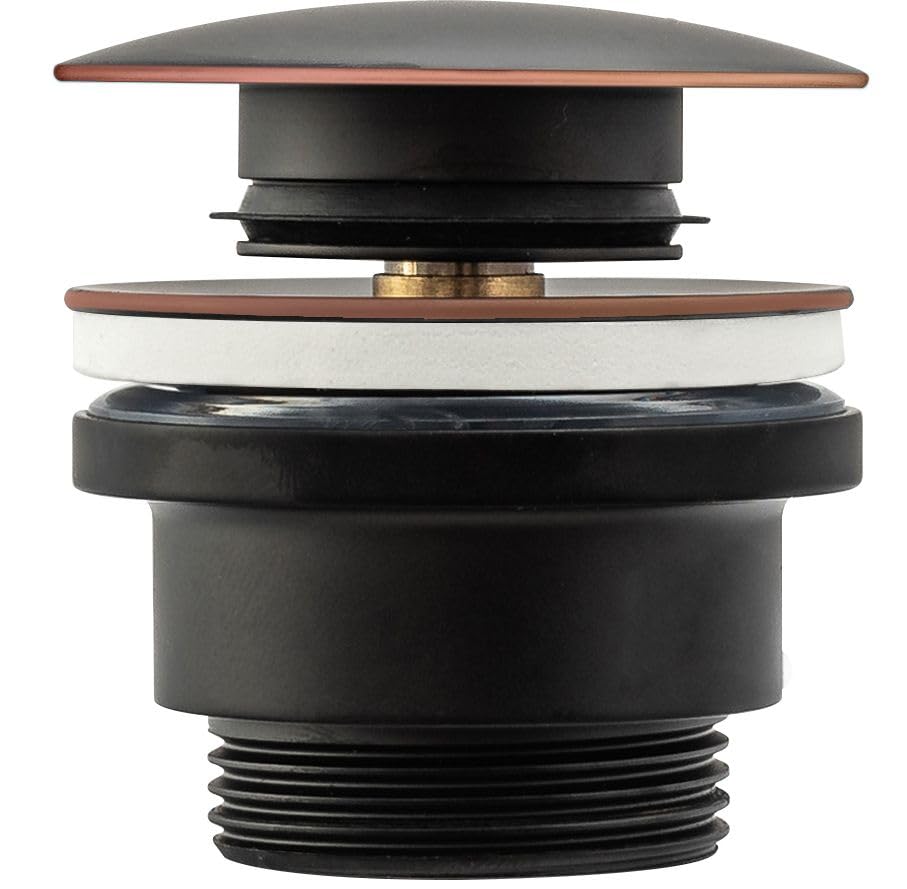 Bonde universelle laiton vieux noir pour stopper les fuites de votre lavabo