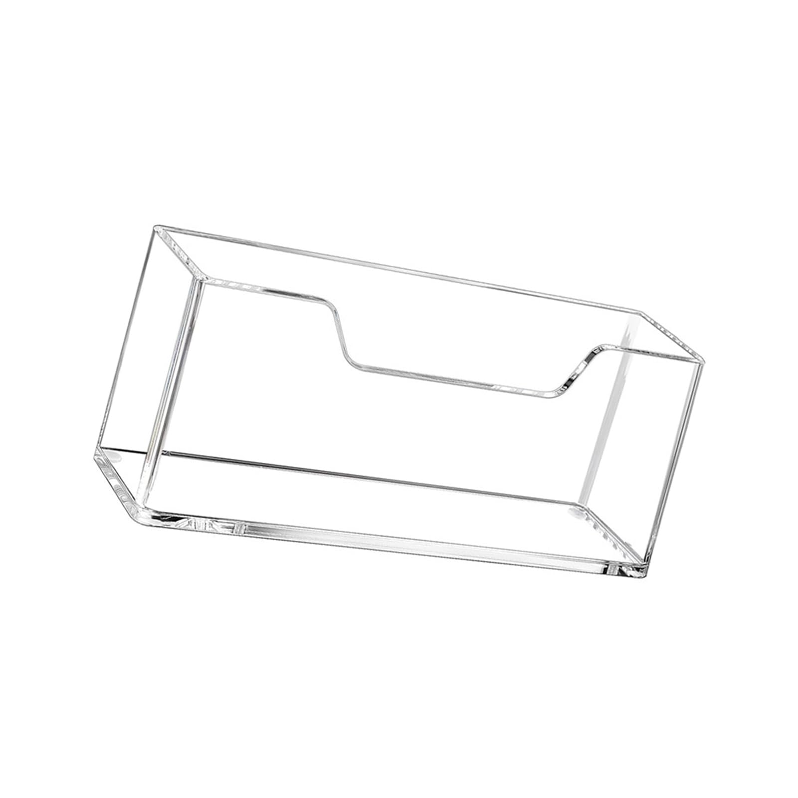 Sisyeuo Transparency Towel Stand for Dining Room Space Saving Countertops Napkin Rack Guest Towel Display Organiser Modern Napkin Stand for Dining Room