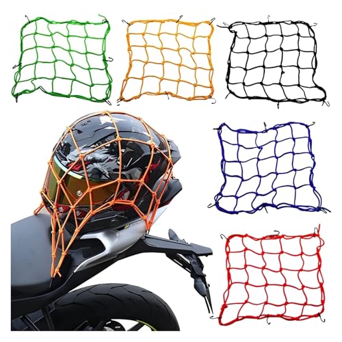 Malla para casco y equipaje multicolor ideal para moto y bicicleta 2