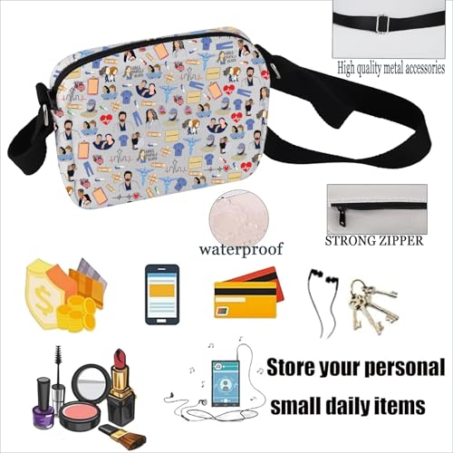 PXTIDY TV Show Inspired Characters Crossbody Bag Doctor Fans Merchandise Inspired Gifts for Tv Show Fans4