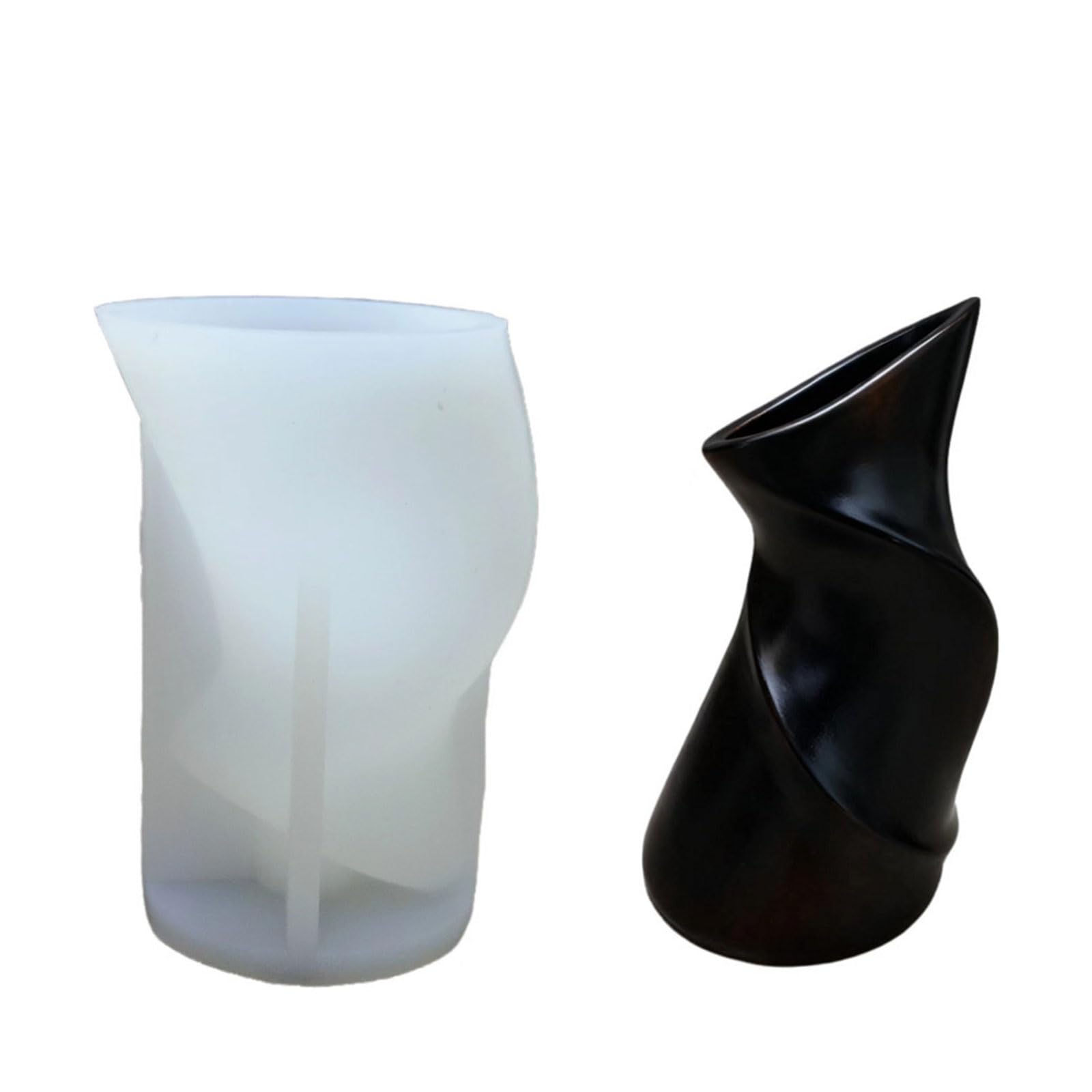 Silicone for Creative Spirals Vase Projects Accessory with Resin Cement and Concrete Materials Twist Vase