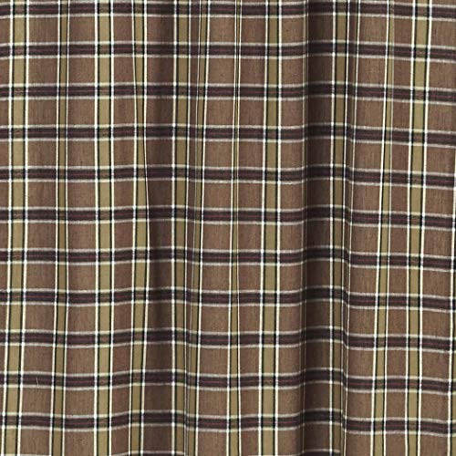 Vhc Brands Rustic & Lodge Kitchen Window Curtains-Wyatt Tan Bedding Accessory, 16X72 #TOP3