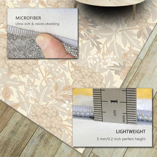 Tapis de salon lavable et résistant pour protéger sous la table - 6