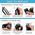 PRITECH Hair Trimmers,Beard Trimmer,6 in 1 Kit Electric Cordless Nose Trimmer Mens Grooming Trimmer for Beard Head Face…