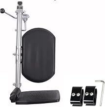 Lift-up Footrest Units for Wheelchairs|Height Adjustable 40-70cm| Supports 100kg per Pedal|Adjustable Angle 90°-180°Ideal for Wheelchair Users and Caregivers (Right Leg)
