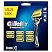 Gillette ProShield Maquinilla de Afeitar Hombre con Tecnología FlexBall + 9 Cuchillas de Recambio