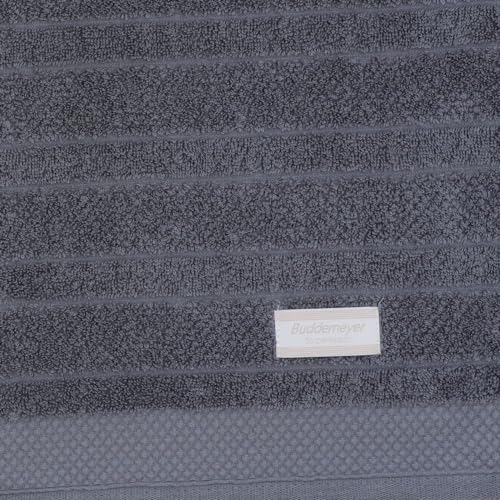Jogo de Toalhas Buddemeyer Fio Penteado Classic Banho Prata/Cinza 4 peças