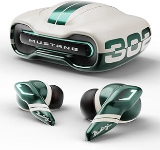 GOBOULT x Mustang Torq Wireless in Ear Earbuds with 60H Playtime, App Support, Quad Mic ENC, 45ms Low Latency, 13mm Driver, Breathing LEDs, Made in India Ear Buds Wireless (Green)