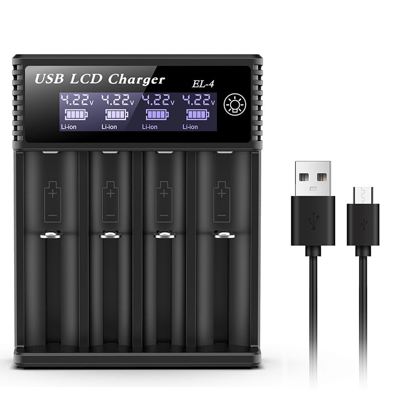 Amazon | 【Amazon限定ブランド】電池充電器 LCD充電表示 ニッケル