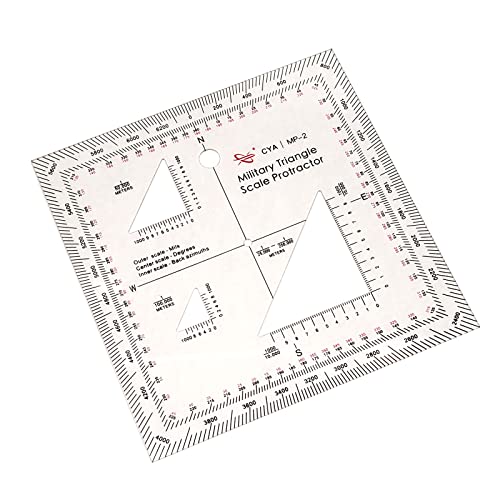 Military Map Protractor (GTA 5-2-12) - Coordinate Scale for Map Reading and Navigation (1)