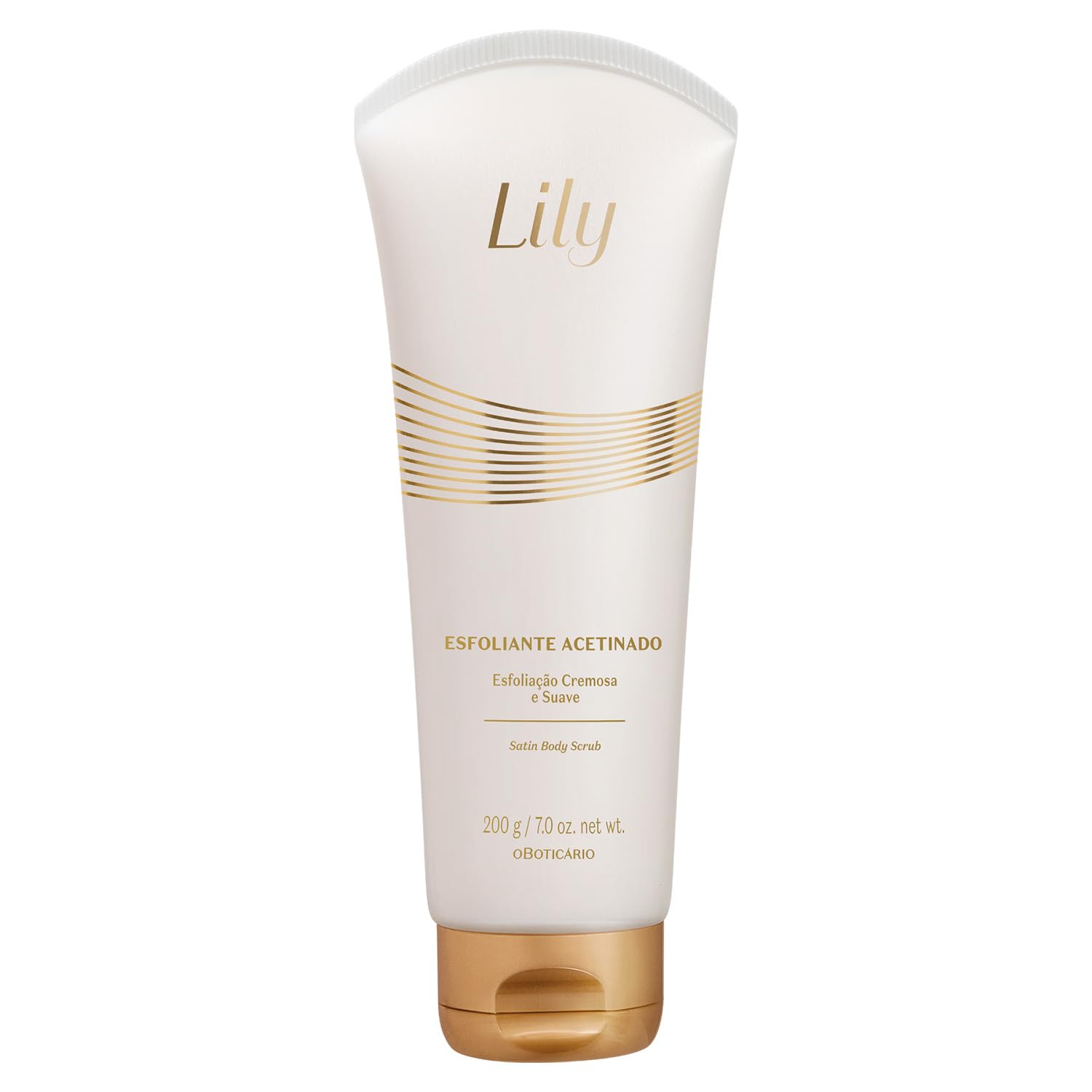 Lily Satin Velvet Body Scrub, Indulgent Exfoliating Cream with Adored Lily Fragrance, 7 Ounce (200g)