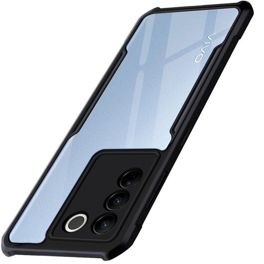 TheGiftKart Shockproof Crystal Clear Back Cover Case for Vivo V27 / V27 PRO 5G | 360 Degree Protection | Protective Design | Transparent Back (PC & TPU | Blue Bumper) (B0BYW7BF25) Amazon Price History, Amazon Price Tracker
