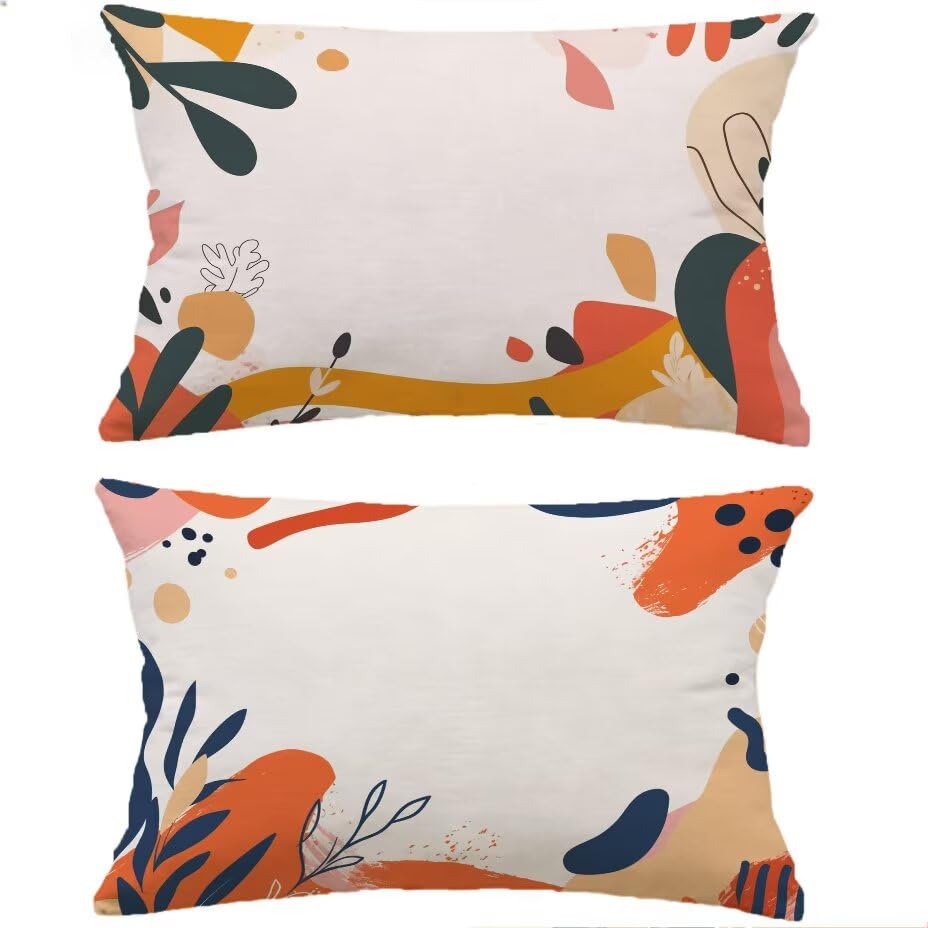 Housse de coussin de jardin 70x90 crème anti-tache et imperméable