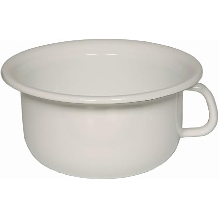 Riess Ciotola Smaltata 14 Cm, Bianco Classico, Antibatterica, Per Cereali E Insalate, Made In Austria