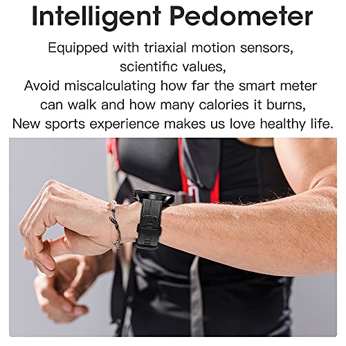 L19 Smart Watch,IP68 Waterdicht Rond Touchscreen 380 Mah Batterij Smartwatch,Fitness Tracker Met Hartslag- En Slaapstappenteller,Voor Mannen/Vrouwen,B - Afbeelding 8