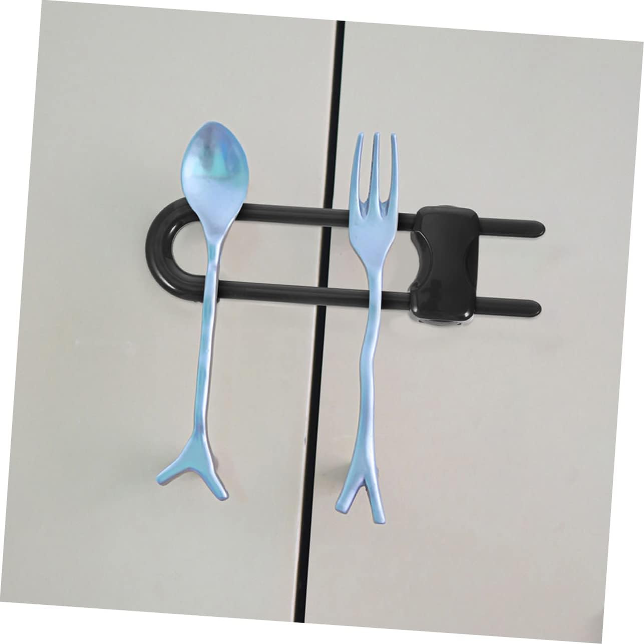 12pcs U-shaped Boy Girl Proofing Cabinet Locks Safety Latches for Drawers Refrigerators Furniture Easy Installation No Damage to