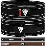 RDX パワーベルト 【IPL USPA認定】 リフティング ベルト レザー ジム ウエイトリフティング 筋トレ スクワット フィットネス バックサポート デッドリフト トレーニング 運動 パワーリフティング ボディービル 日本正規品 （ブラック,S）