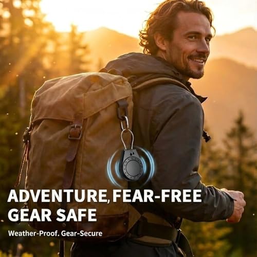 Image of Air Tagholder Keychain Case with Steel Wire Cable & Hex Lock, Waterproof Anti-Lost Shockproof Cover Compatible with Apple Air Tag for Luggage, Backpack, Keys (Pink+Purple)