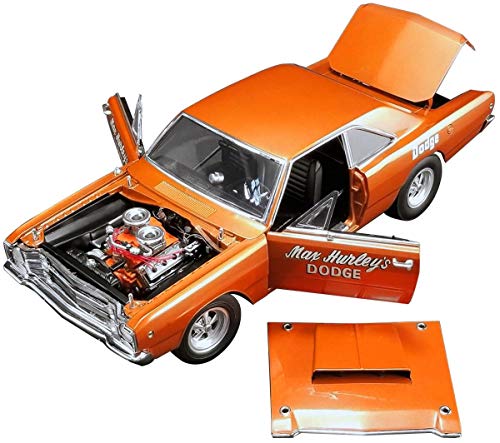 1968 Dodge Hemi Dart Max Hurley's Dodge Orange Limited Edition to 582 Pieces Worldwide 1/18 Diecast Model Car by ACME A1806401