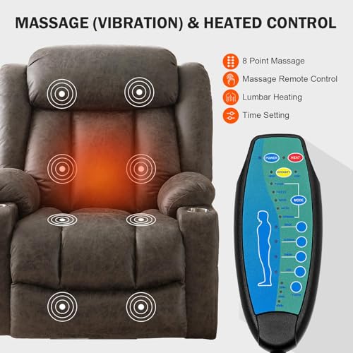 Sillón eléctrico reclinable para adultos cómodo gris miniatura 4
