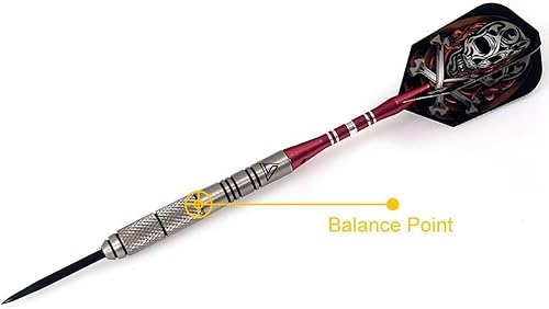 Vista 9 de CUESOUL Dardos de punta de acero 90% profesionales - 22/24/0.92 oz con estuche de dardos de lujo 0.78 oz con carcasa trasera