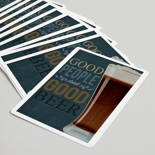Baraja Good People Drink Good Beer, 52 Cartas Póker miniatura 5