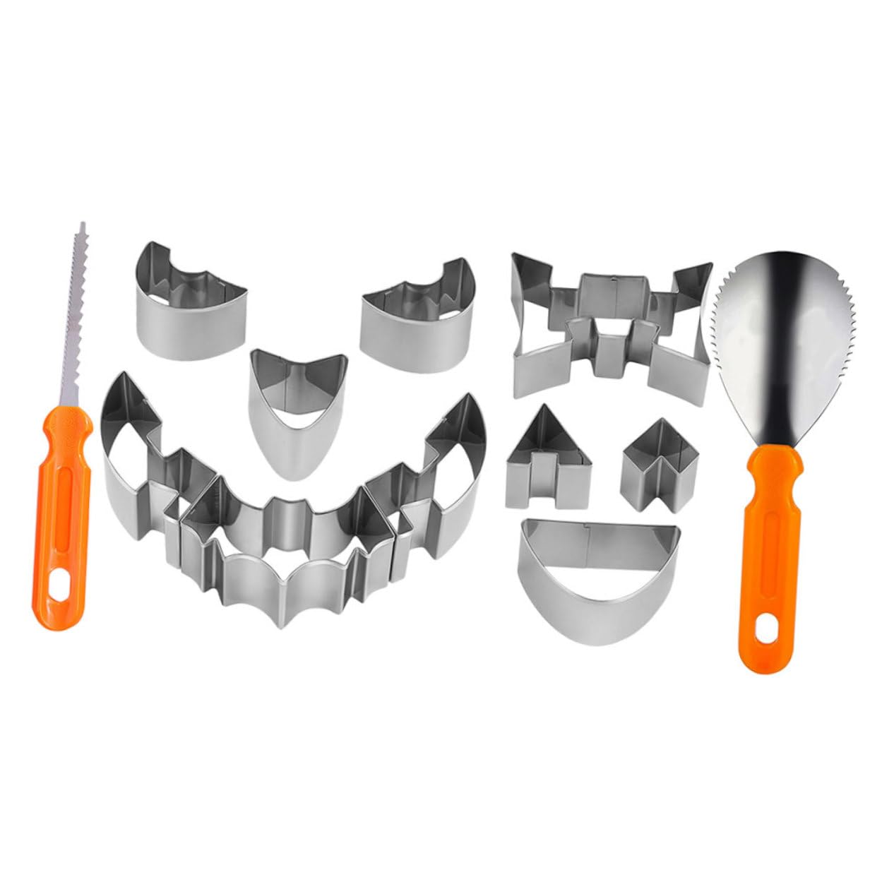 OKUMEYR 1set Pumpkin Carving Tools Kit for Carving for Families and Parties Includes Stencils and Sculpting Tools