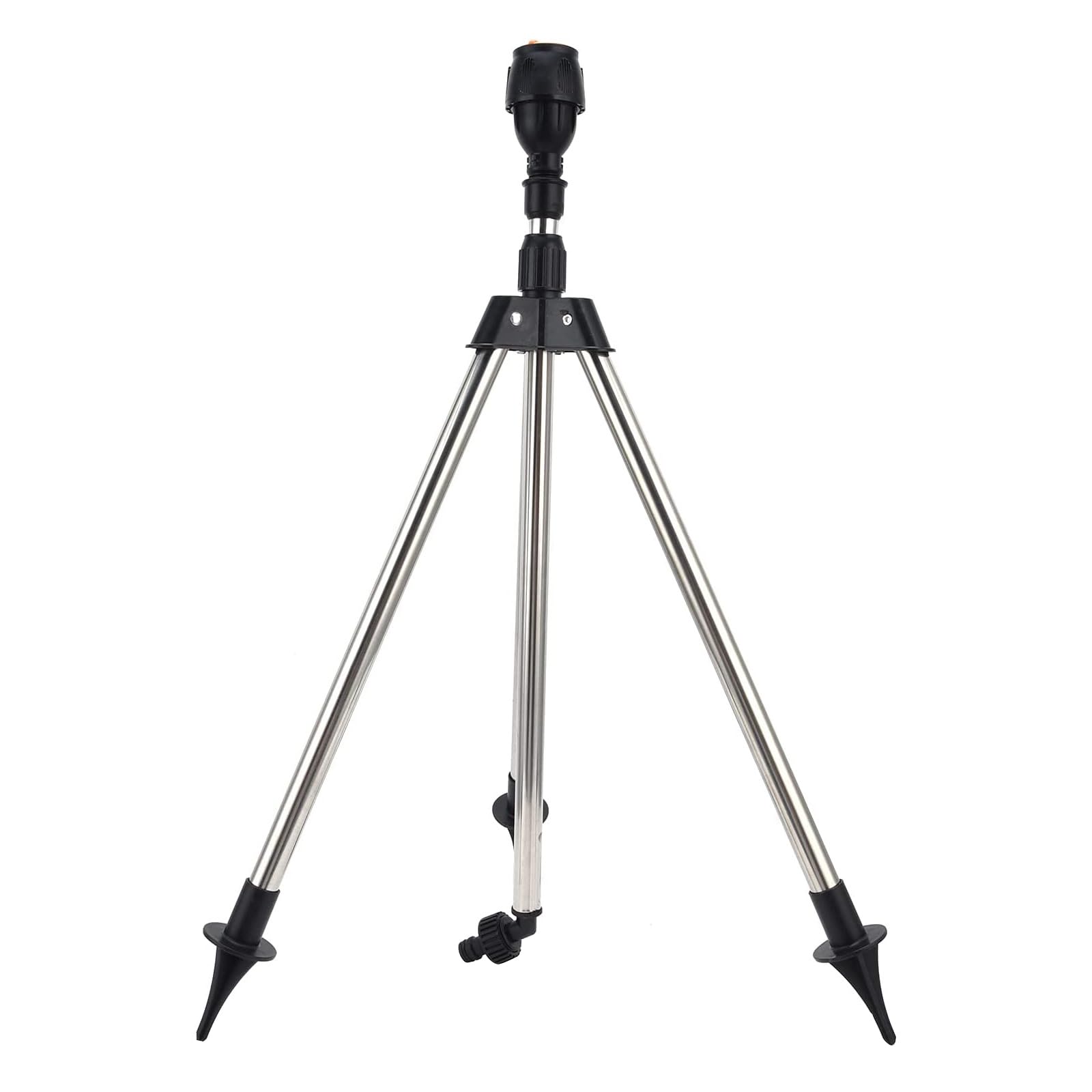 Arroseur de jardin, trépied de pelouse avec rotation à 360 °, en acier inoxydable, arroseur télescopique pour grandes surfaces, trépied + arroseur, système d'arrosage automatique pour cour, maison
