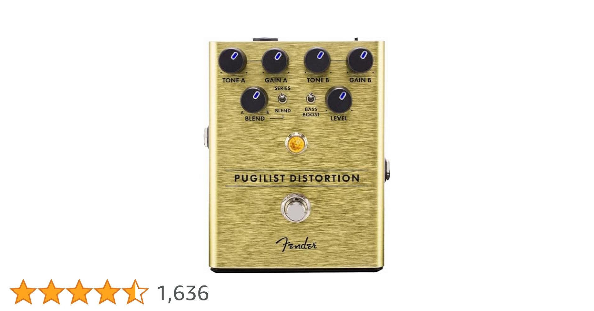 Fender PUGILIST DISTORTION ギターエフェクター Amazon | Fender エフェクター Pugilist Distortion Pedal(電池