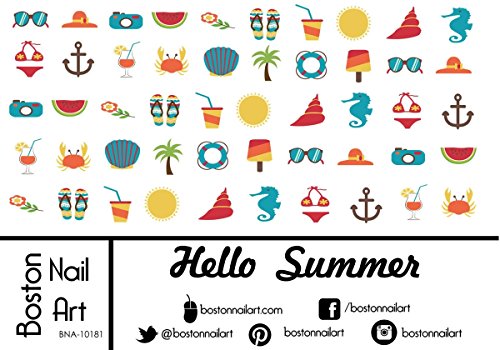 Hello Summer - Waterslide Nail Decals - 50pc