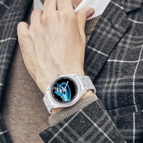 Minimalist Stainless Steel Band Watch for Man, Business Wristwatch - 3