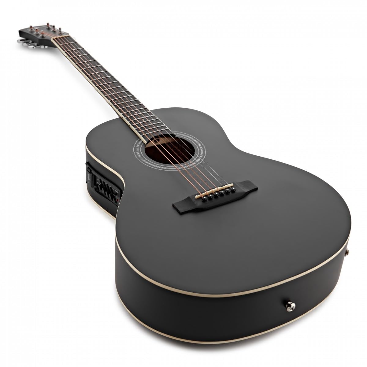 Chitarra Elettroacustica Parlour con Accessori, Nera