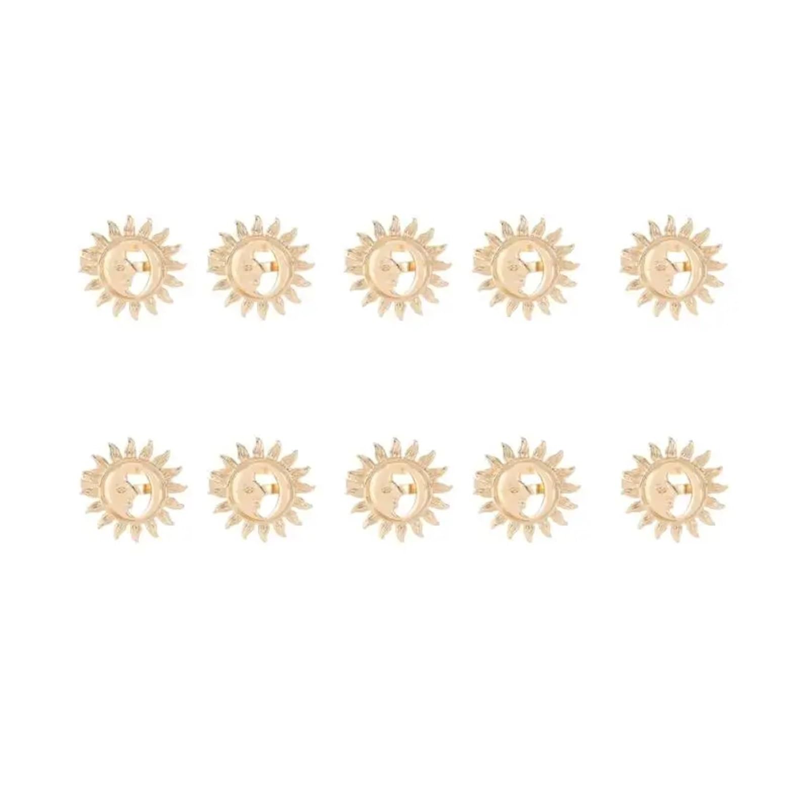 napkin rings Elegant Napkin Holders Alloy Construction Sun Moon Pattern Fasteners For Wedding Banquets Decoration(Color-05)