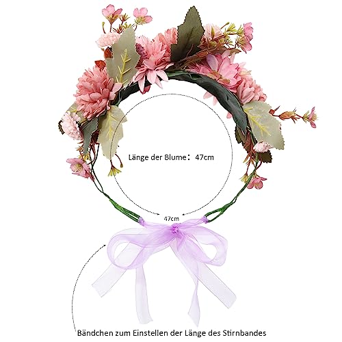Copricapo da Festival con fascia a corona di fiori...