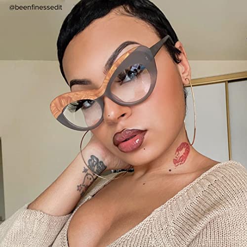 Image of Voogueme Vooglam Thick Cat Eye Blue Light Blocking Glasses for Women, Block UV Anti Eyestrain Eyewear Lolade