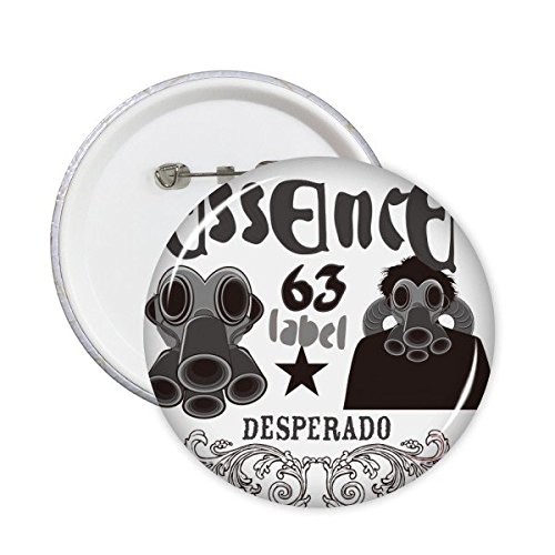 Badge Urban Revolution Singe avec masque à gaz pour personnaliser votre veste en jean