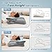 Cervical Neck Pillow - Cooling Pillow for Neck Pain Relief, Ergonomic Side Sleeper Pillow for Sleeping, Contour Memory Foam Pillows for Neck Support, Orthopedic Bed Pillow for Back Stomach Sleepers