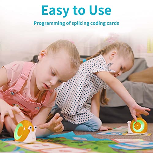 Robobloq Qobo Coding Robot for Kids 3+, Screen-Free, Coding Pets with 30 Programming Card, USB Charging, Preschool STEM Learning Activities Toys for Toddlers, Educational Kits Gift for Boys & Girlss - Image 4