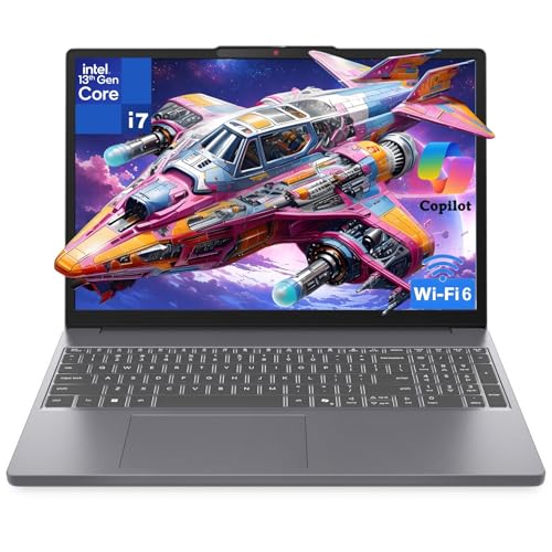 Image of Lenovo Laptop Computer 15 inch FHD+, Intel 10-Core i7-13620H, 24GB DDR5 RAM, 1TB PCIe SSD, WiFi 6, Bluetooth 5.2, Luna Grey, Windows 11 Home